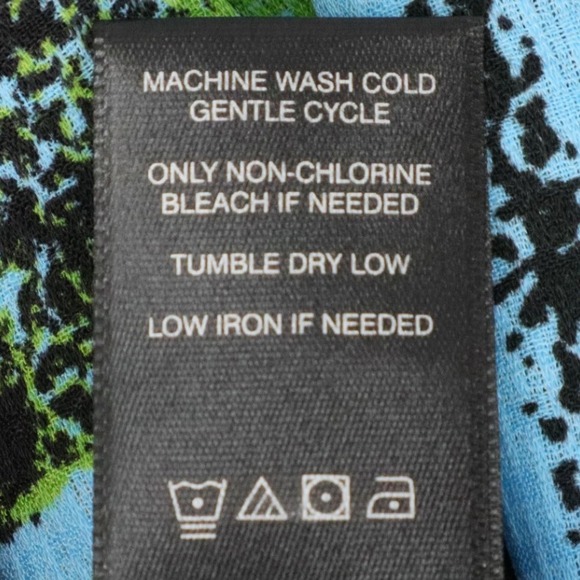 Ali Miles Multicolor Abstract Print Top Size Large Art to Wear - Picture 10 of 10